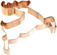 Old River Road Reindeer Shape Cookie Cutter, Copper