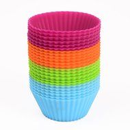 Webake 2.8&quot; Standard Size Silicone Baking Cups, Cupcake Liners, Muffin Cups (24-pack)