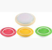 Neeshow Silicone Collapsible Storage Bowls with Lids-Set of 3 N2