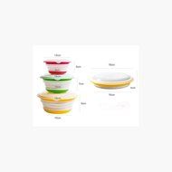 Neeshow Silicone Collapsible Storage Bowls with Lids-Set of 3 N3