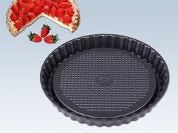 CHG 8099-06 Professional Fruit Tart Baking Tray Coal/Metallic N2