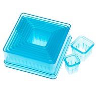Ateco 5703 9-Piece Fluted Cutter Set, Square