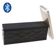 AGPtek Wireless Bluetooth Boombox Speaker w/ Microphone for MP3 PC iPhone iPod Samsung Mobile Phone - Black