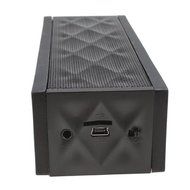 AGPtek Wireless Bluetooth Boombox Speaker w/ Microphone for MP3 PC iPhone iPod Samsung Mobile Phone - Black N6