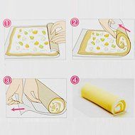 Sushi Roll Cake Roll Maker Silicone Rolling Mat Picnic Lunch Maker Bakeware Mat N4