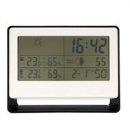 Wireless RF Receiving Weather Clock Digital Thermometer Hygrometer Display