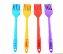 GLOUE Silicone Pastry Brushes Set - Silicone Grill Barbecue Brush - 4-piece 450oF Heat - Ergonomic Easy-to-Clean... N2