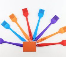 GLOUE Silicone Pastry Brushes Set - Silicone Grill Barbecue Brush - 4-piece 450oF Heat - Ergonomic Easy-to-Clean... N5