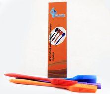 GLOUE Silicone Pastry Brushes Set - Silicone Grill Barbecue Brush - 4-piece 450oF Heat - Ergonomic Easy-to-Clean... N7
