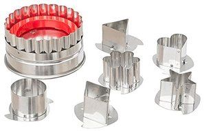 Ateco Large Linzer Cookie Cutter Set - 6 Designs - 4841