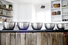 PriorityChef 5 Piece Mixing Bowls With Lids, Large 5 Quart Capacity, Stainless Steel, Non Slip Silicone Bottom... N5