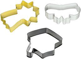 Wilton 2308-1491 3-Piece Graduation Cookie Cutter Set