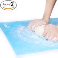 Super Kitchen Food Grade Silicone Pastry Mat Extra Large Nonstick Baking Mat Oven Fondant Counter Mat 23.4 By... N9