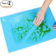Super Kitchen Food Grade Silicone Pastry Mat Extra Large Nonstick Baking Mat Oven Fondant Counter Mat 23.4 By... N10