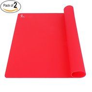 Super Kitchen Food Grade Silicone Pastry Mat Extra Large Nonstick Baking Mat Oven Fondant Counter Mat 23.4 By... N23
