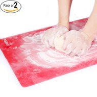 Super Kitchen Food Grade Silicone Pastry Mat Extra Large Nonstick Baking Mat Oven Fondant Counter Mat 23.4 By... N24