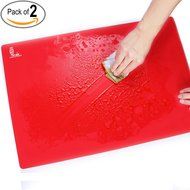 Super Kitchen Food Grade Silicone Pastry Mat Extra Large Nonstick Baking Mat Oven Fondant Counter Mat 23.4 By... N26