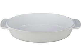 Le Creuset Stoneware Oval Dish, 3-1/2-Quart, White