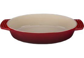 Le Creuset Stoneware Oval Dish, 3-1/2-Quart, White N3