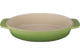 Le Creuset Stoneware Oval Dish, 3-1/2-Quart, White N4