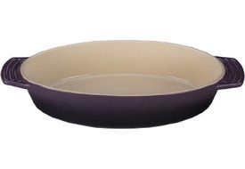 Le Creuset Stoneware Oval Dish, 3-1/2-Quart, White N6