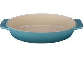 Le Creuset Stoneware Oval Dish, 3-1/2-Quart, White N7