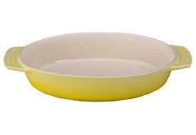 Le Creuset Stoneware Oval Dish, 3-1/2-Quart, White N8