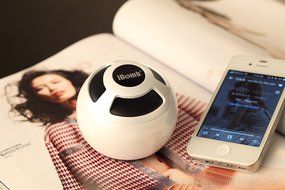 IBomb Thunder Ball EX800WH IBomb Thunder Ball Bluetooth Speaker, White
