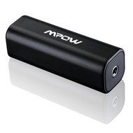 Mpow Ground Loop Noise Isolator for Car Audio / Home Stereo System with 3.5mm Audio Cable (Black) N8