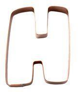 The Letter H Copper Alphabet Cookie Cutter