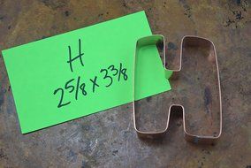 The Letter H Copper Alphabet Cookie Cutter N2