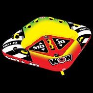 WOW World of Watersports, 16-1070, Mojo 1 or 3 Person Towable Tube, Front and Back Tow Points N5