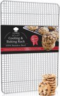 Villerve Baking Rack 12" x 17" Chef Grade Commercial Quality100% Stainless Steel - fits Half Sheet Pan, Strengthened...