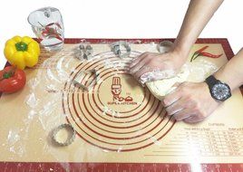 Super Kitchen Premium Food Grade Non-stick Silicone Baking Mat Pastry Mat with Measurements 16&#039;&#039; By 26&#039;&#039; for Dough... N3