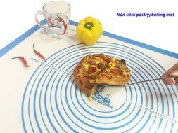 Super Kitchen Premium Food Grade Non-stick Silicone Baking Mat Pastry Mat with Measurements 16&#039;&#039; By 26&#039;&#039; for Dough... N11