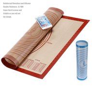 Super Kitchen Premium Food Grade Non-stick Silicone Baking Mat Pastry Mat with Measurements 16&#039;&#039; By 26&#039;&#039; for Dough... N23