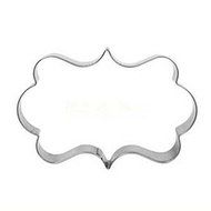 Shopline Decorating Plaque Frame Stainless Steel Cutter Fondant Cake Mold Mould Set, 3 Pcs N3