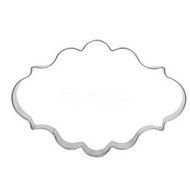 Shopline Decorating Plaque Frame Stainless Steel Cutter Fondant Cake Mold Mould Set, 3 Pcs N4