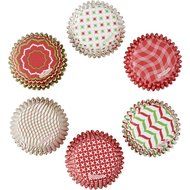 Wilton Christmas Wreath Mini Cupcake Liners 100-Count N3
