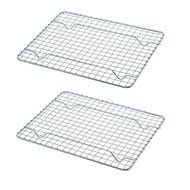 Goson Bakeware Baking, Cooling , Oven Roasting, Broiler Rack, 8in by 10in, Cross Wire, Chrome, Pack of 2, Compatible... N7