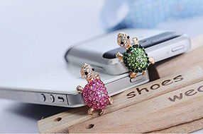 Eachbid Small Plug Dustproof Plug for Cellphone(Turtle Shape) for iPhone Smartphone pink N2