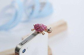 Eachbid Small Plug Dustproof Plug for Cellphone(Turtle Shape) for iPhone Smartphone pink N5