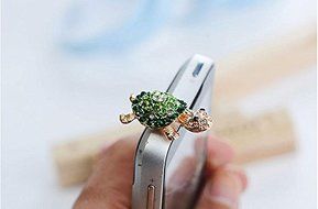 Eachbid Small Plug Dustproof Plug for Cellphone(Turtle Shape) for iPhone Smartphone pink N7
