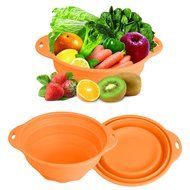 Jovilife Collapsible(Squish) Silicone Mixing Bowl,Green(9 Cups/71oz) N7