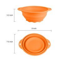 Jovilife Collapsible(Squish) Silicone Mixing Bowl,Green(9 Cups/71oz) N14