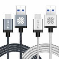 Type C, iOrange-E USB C to USB 3.0 (USB 3.1 Gen 1) 6.6 Ft Braided Cable for Apple Macbook 12&quot;, Nexus 6P, 5X, Pixel... N8