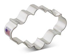 Ann Clark Oval Plaque Cookie Cutter - 4 Inches - Tin Plated Steel