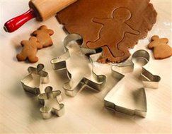 Gingerbread Family Cookie Cutters - Set of 4