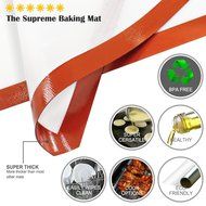 SENHAI Premium Silicone Baking Mat for Healthy Cooking, Parchment Paper Replacement for Cookies,Oven Reusable... N3