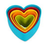Internet&rsquo;s Best Heart Cookie Cutter | Set of 5 | Heart Shaped Biscuit Sandwich Fondant Cutter Set | Multi Size...